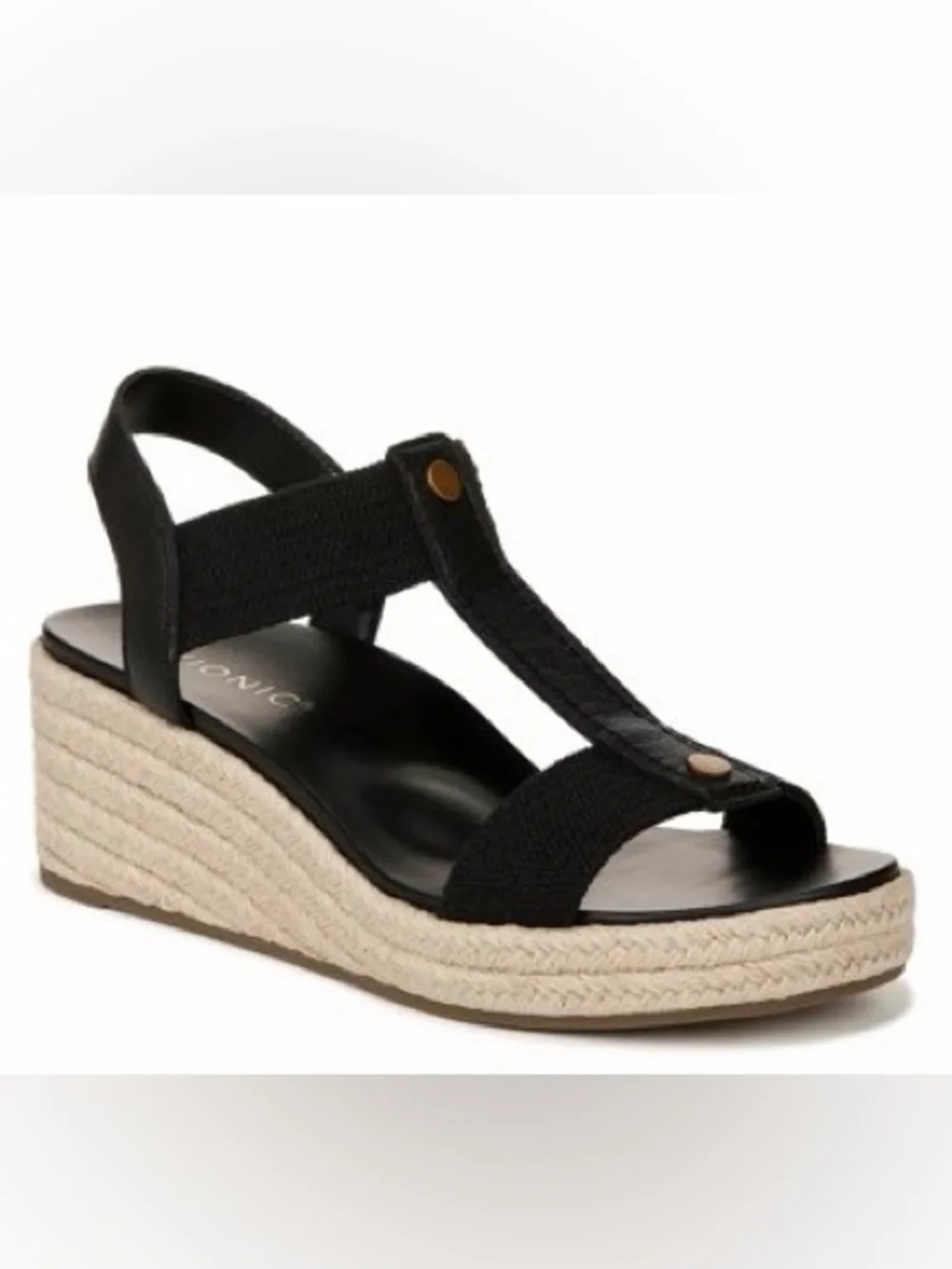 Vionic Calera Espadrille Wedge Sandal Women’s Size 12 Black new without box